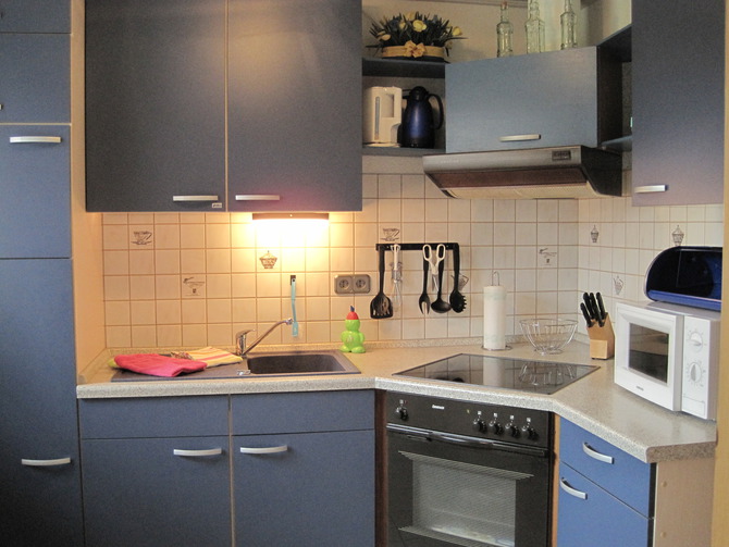 Ferienwohnung in Fehmarn OT Landkirchen - Haus am Feld - Ihre K&uuml;che nat&uuml;rlich mit einem Geschirrsp&uuml;ler