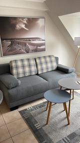Ferienwohnung in Scharbeutz - Appartementresidenz Hansastra&szlig;e - Wohnzimmer mit Schlafsofa