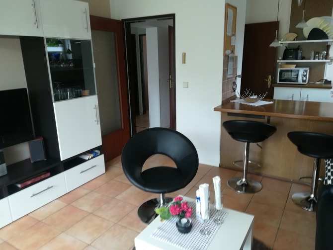 Ferienwohnung in Grömitz - Deichkrone - Theke zur Küche Ferienwohnung in Grömitz - Deichkrone - Theke zur Küche