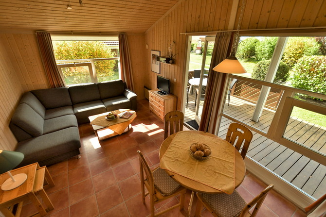 Ferienhaus in Pelzerhaken - Am Waldrand Haus A - Gro&szlig;z&uuml;giger Wohnraum