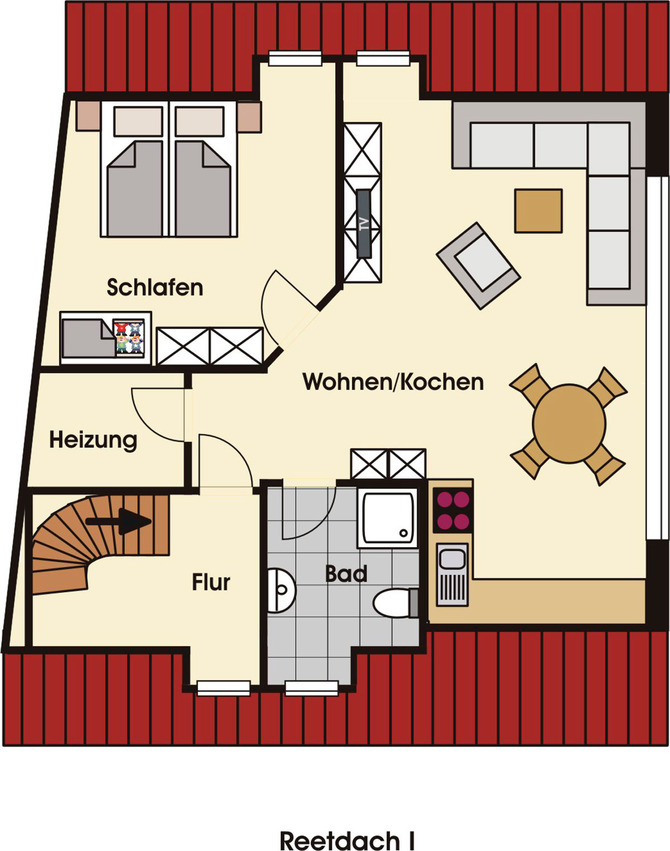 Ferienwohnung in Zingst - Ostseebrise Reetdach I - Bild 10