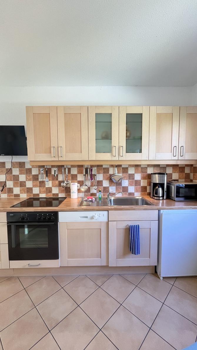 Ferienwohnung in Heringsdorf - Sonnenschein FeWo 1 - Küchenzeile