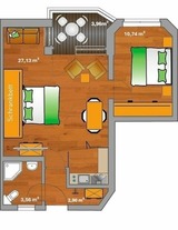 Ferienwohnung in Neustadt - ancora Marina Haus 1 Nr. 06, Typ 2 - Bild 3