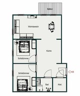 Ferienwohnung in Gr&ouml;mitz - Kabine 5 - Bild 24