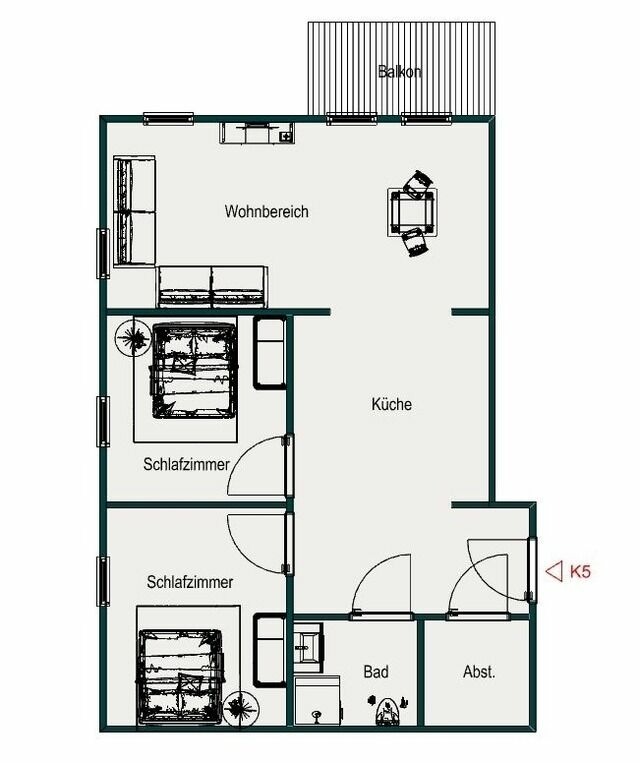 Ferienwohnung in Gr&ouml;mitz - Kabine 5 - Bild 24