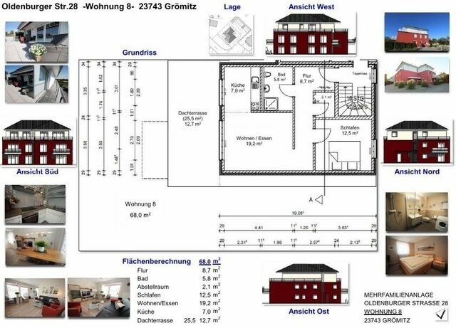 Ferienwohnung in Gr&ouml;mitz - Oldenburger Strasse 28 Penthouse 8 - Bild 18