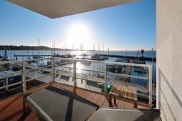 Apartment 13 "Möwennest", Blickrichtung offenes Meer/Binnenhafen Nord
