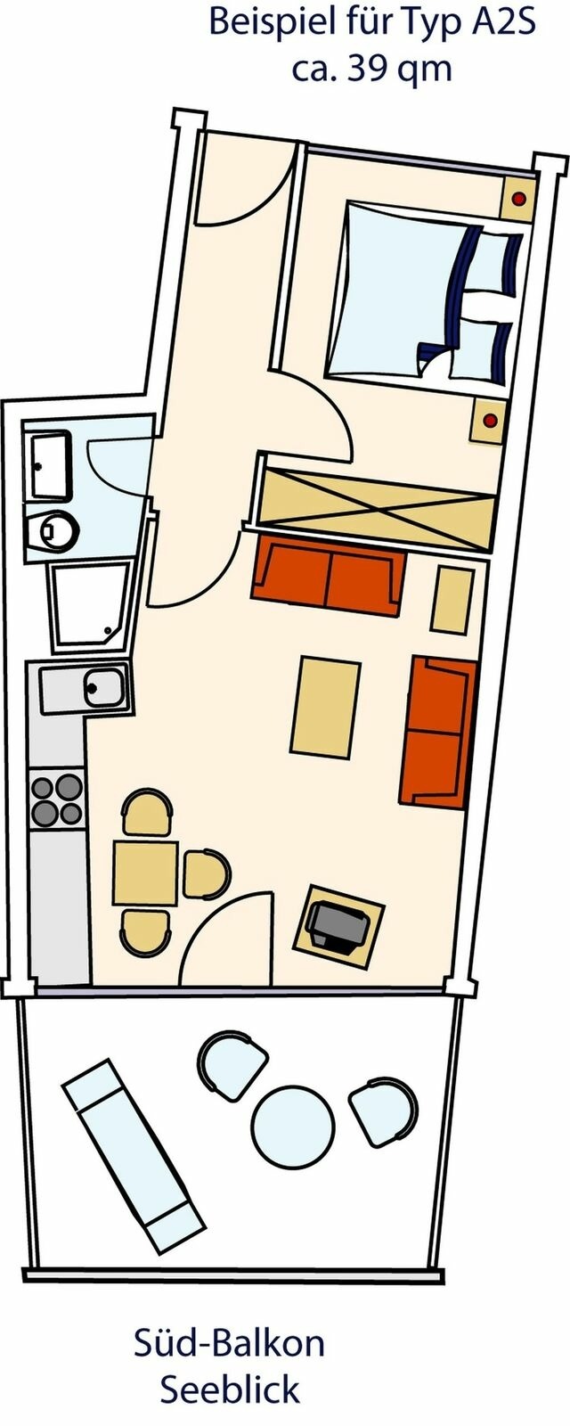 Ferienwohnung in Grömitz - Strandidyll, 9 - Typ A2S - Bild 10