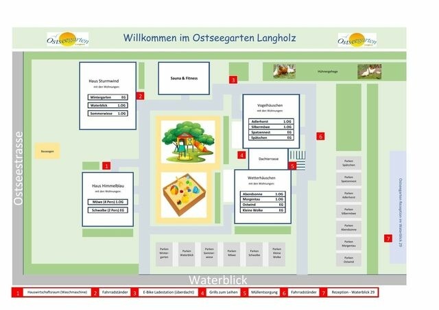 Ferienwohnung in Waabs - Ostseegarten Langholz - Ferienwohnung M&ouml;we (bis 4 Pers) - Bild 22