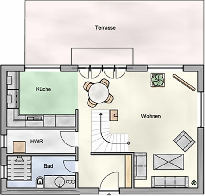 Ferienhaus in Ostseeheilbad Zingst - Kiek &ouml;ver 33 - Grundriss EG