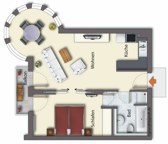 Ferienwohnung in Ahlbeck - (Brise) Appartement-Suiten Tannenburg App. 325 - Bild 14