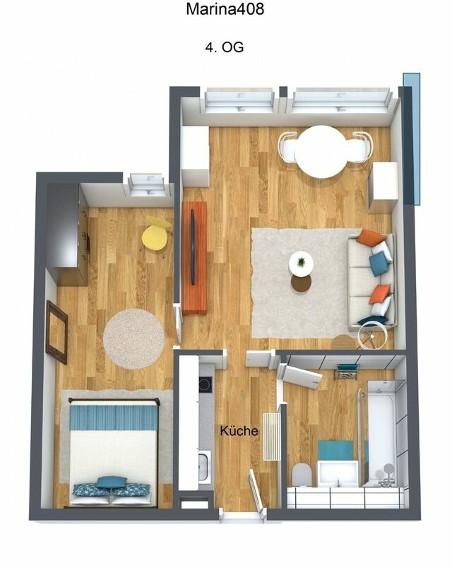 Ferienwohnung in Fehmarn OT Burgtiefe - Apt. Marina408 - Hafenrundblick & direkt am Strand - Bild 16
