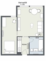 Ferienwohnung in Fehmarn OT Burgtiefe - Apt. Marina408 - Hafenrundblick & direkt am Strand - Bild 24